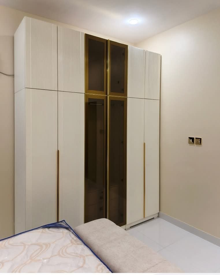 Lumina Glass-Door Wardrobe